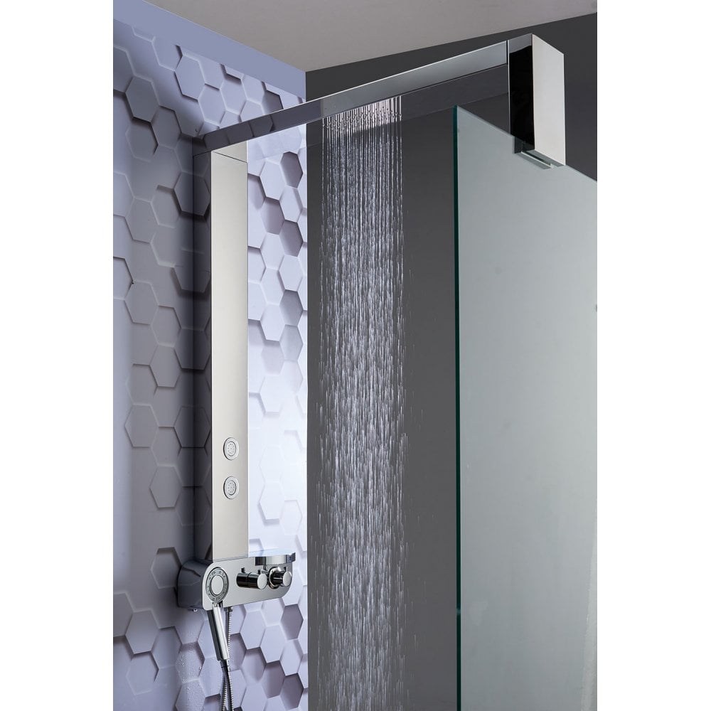 Monza Shower Column with Integrated Rainfall Head, Body Jets & Shower Kit - Image 2