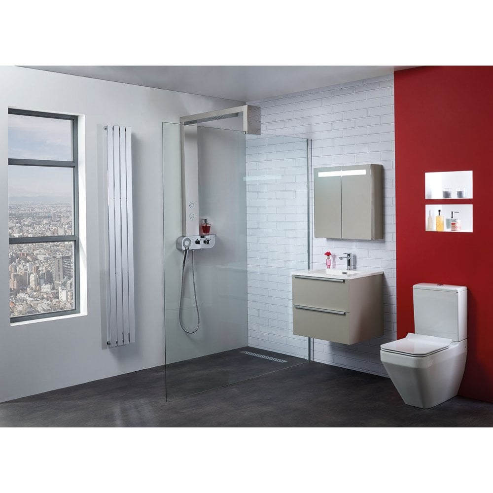 Monza Shower Column with Integrated Rainfall Head, Body Jets & Shower Kit - Image 3