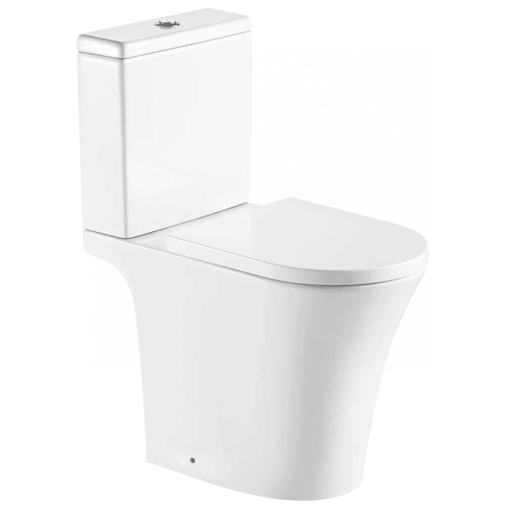 Rimini Rimless Comfort Height Open Back WC including Soft Close Seat - Image 2