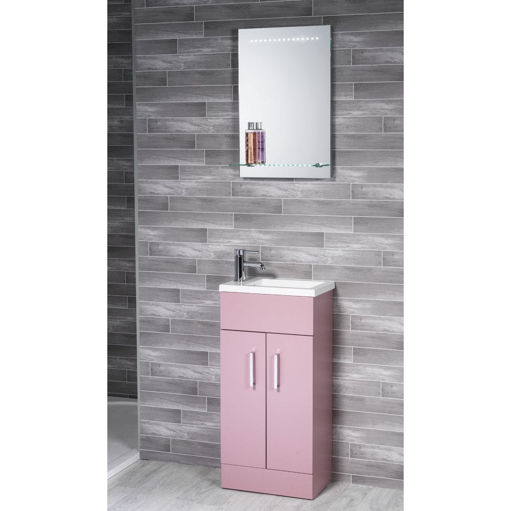 Eden 400mm Base Unit & Basin - Dusty Pink - Image 2