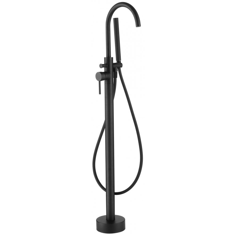 Tuscany Floorstanding Bath Shower Mixer - Matt Black