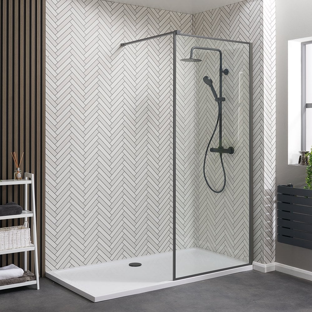 Genesis Deluxe Gunmetal Grey Frame Walk-In