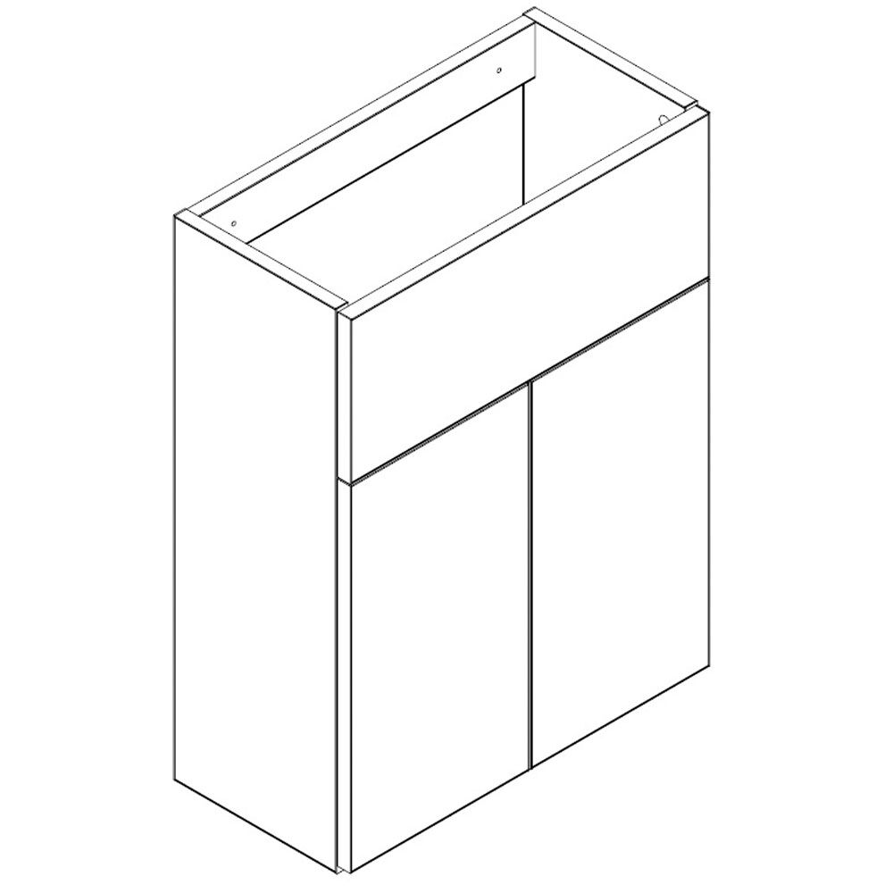 Plain 50 2-Door Slimline Base Unit