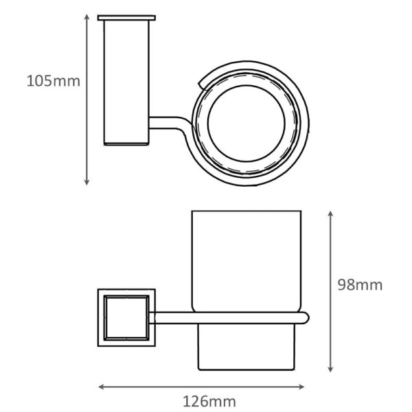 Utah Glass Cup & Holder - Image 2