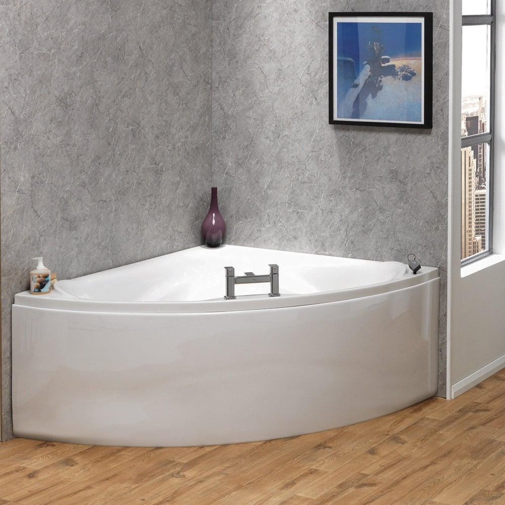Missouri Corner Bath & Panel (Superspec) 1300 x 1300mm Qualitex