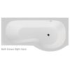 California 'P' shaped Shower Bath Only (Standard & Superspec) - 1500 & 1700mm - Image 3
