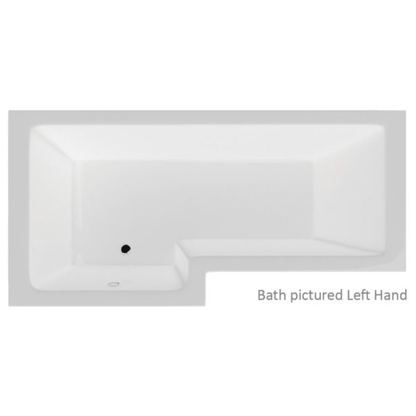 Vermont Shower Bath with Option 1 Whirlpool - 1700 x 700mm (850 max) - Image 3