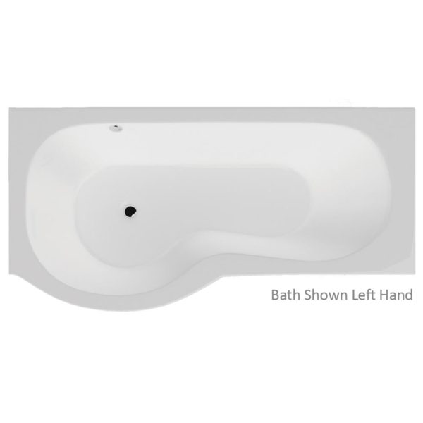 California Shower Bath with Option 1 Whirlpool - 1700 x 700mm (850 max) - Image 3