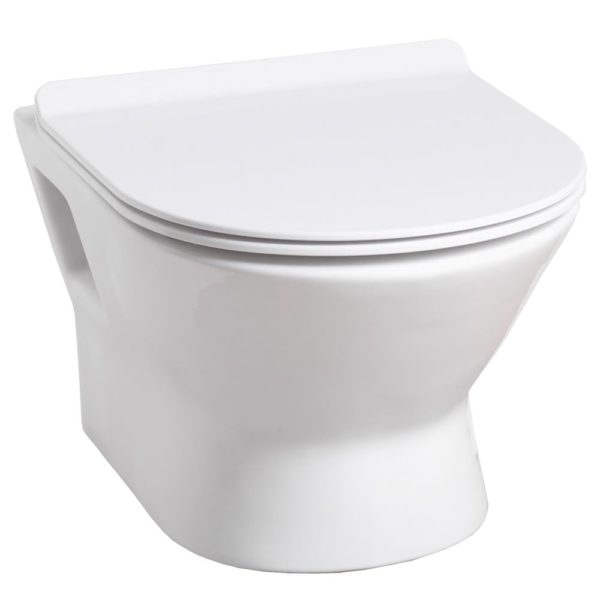 Venice Rimless Wall-Hung Pan & Soft Close Seat - Image 2