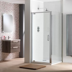 Classic Nouveau 6mm Pivot Doors with Easy-Clean Glass