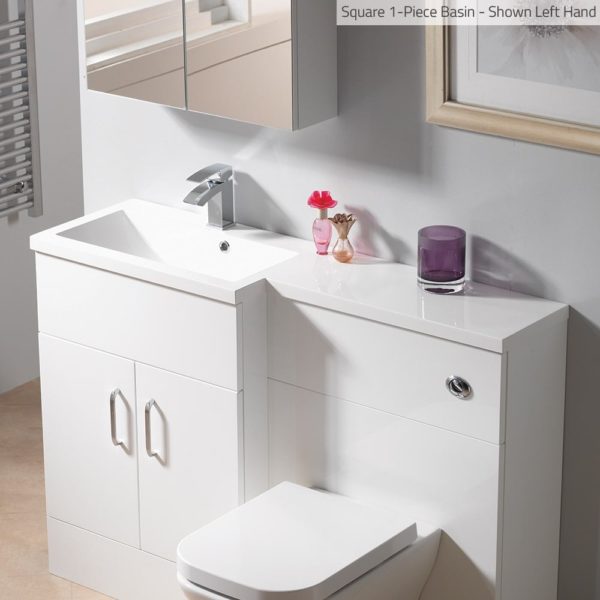 Q-Line Square 1-Piece Basin Options