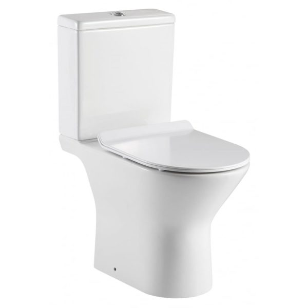 Venice Rimless Open Sided WC including Soft Close Seat - Image 2