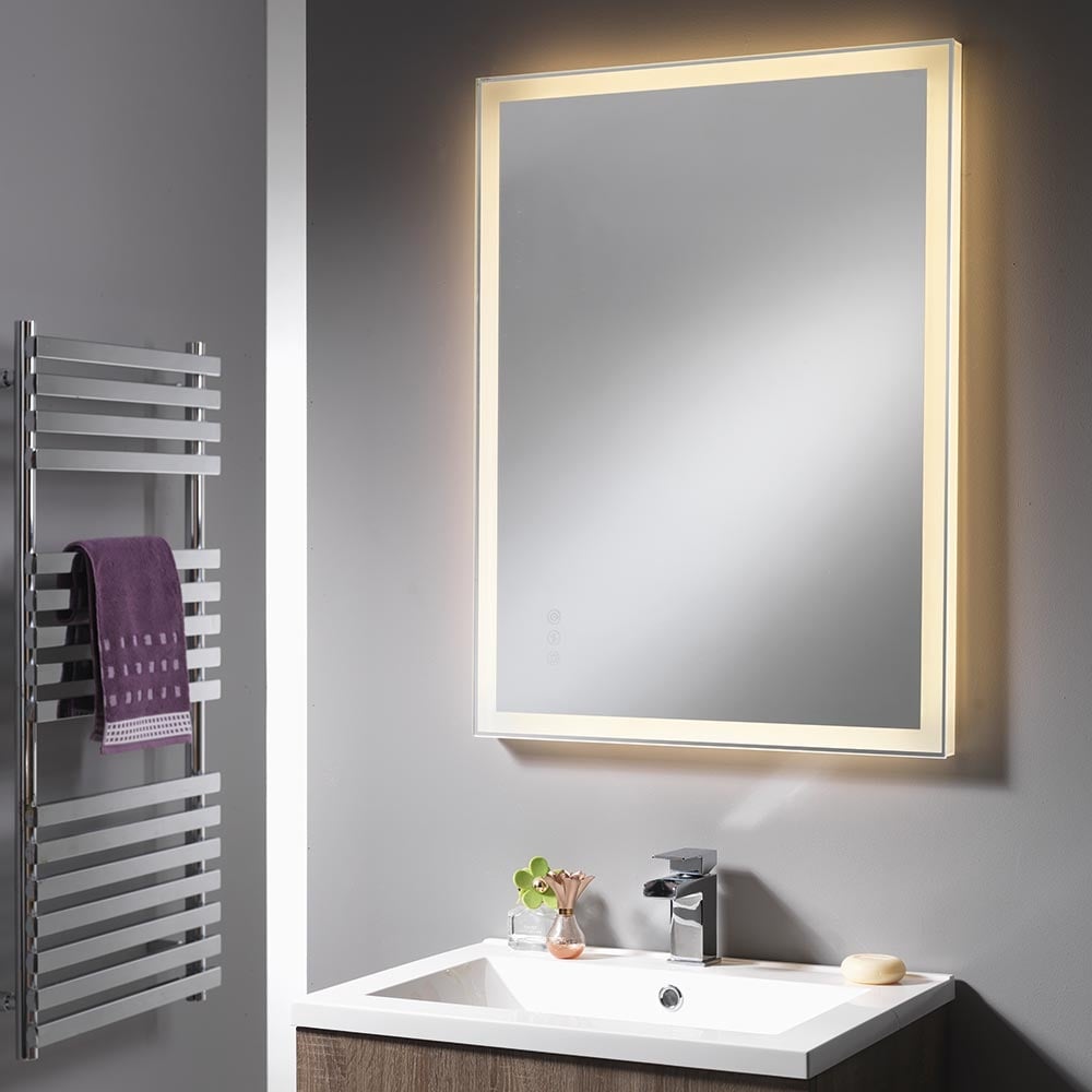 Nogen som helst boks mave Charlotte Mirror with Integrated LED Light Strip - 5000mm & 600mm - Qualitex