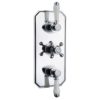 Nostalgic Traditional Triple Thermostatic Concealed Shower Valve with 1 Outlet (controls 2 functions) - Image 2