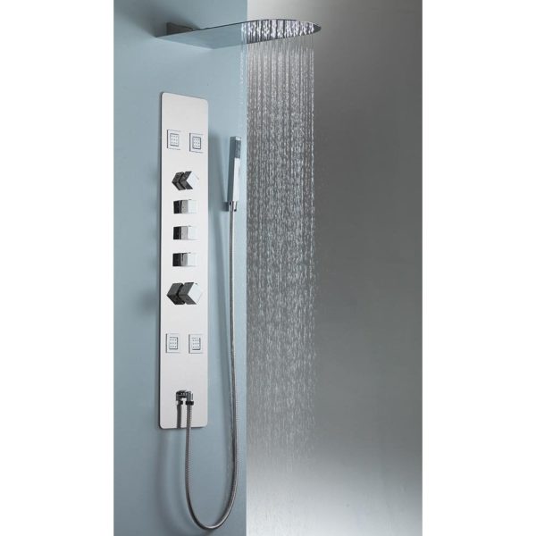 Nevada Recessed Shower Panel with BodyJets & Handheld Shower Kit - Image 3