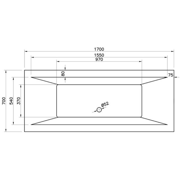 Arizona Double Ended Bath (Standard Spec) - 1700 x 700mm & 1800 x 800mm - Image 3