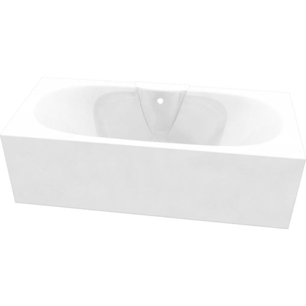Nebraska Bath with Option 3 Whirlpool - 1700 x 750mm & 1800 x 800mm - Image 2