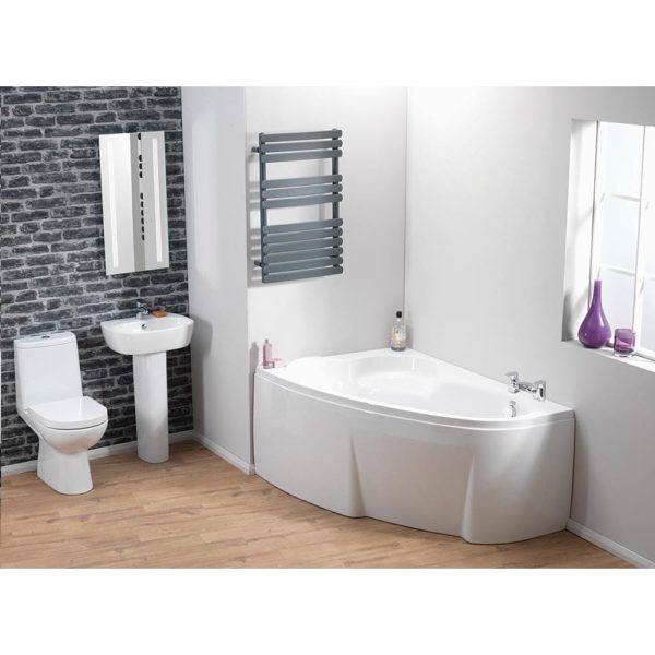 Tennessee Offset Corner Bath & Panel with Option 6 Whirlpool System - Image 2