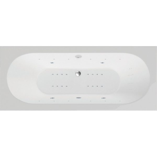 Alaska Bath with Option 6 Whirlpool - 1700 x 700mm to 1800 x 800mm
