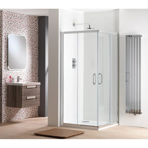Classic Nouveau 6mm Corner Entry Enclosures with Easy-Clean Glass - Image 2