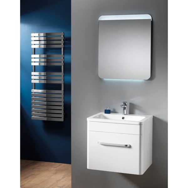 Venice Wall-Hung Base Unit & Basin - Gloss White - Image 2