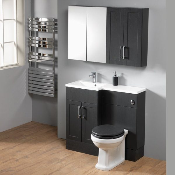 Ritz 100 Combination with Square 1-Piece Basin