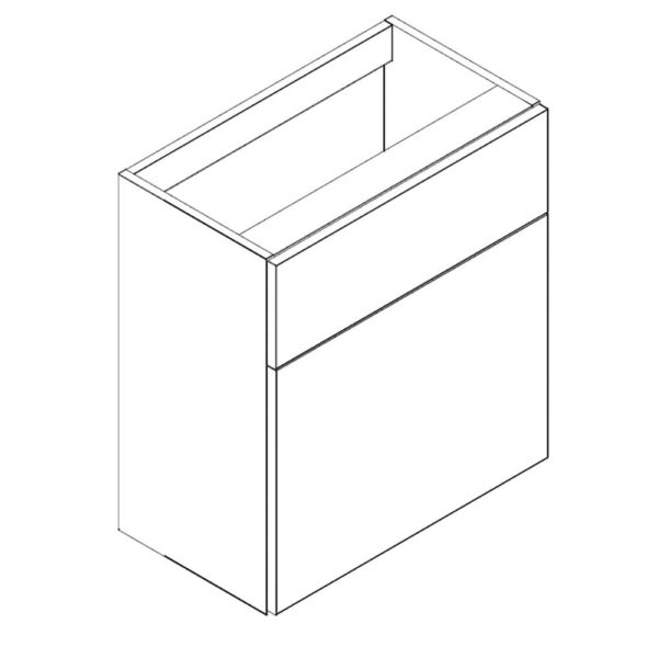 Ritz 500mm & 600mm WC Base Unit - 335mm Depth