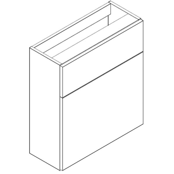 Ritz 500mm & 600mm Slimline WC Base Unit - 235mm Depth