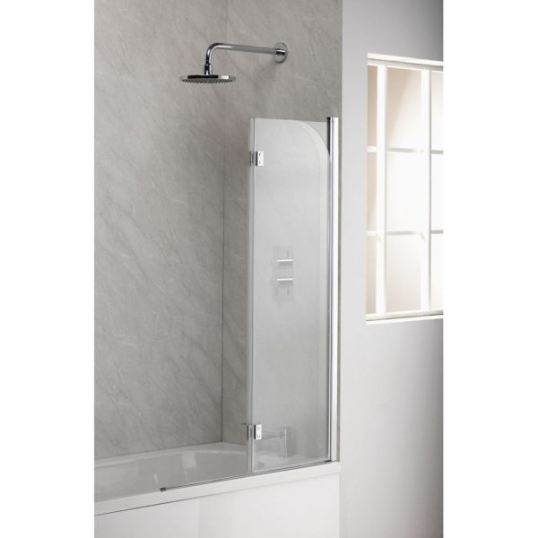 Genesis 2-Fold Curved Bath Screen - 1350 x 900mm - Image 3