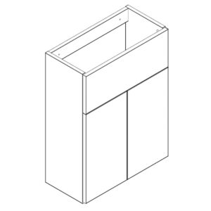 Q-Line 500mm & 600mm Basin Base Unit - Slimline 245mm Depth