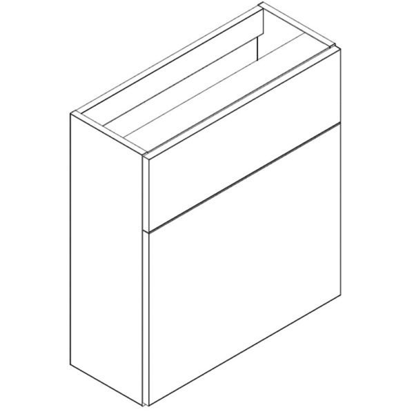 Q-Line 500mm & 600mm WC Base Unit - Slimline 245mm Depth