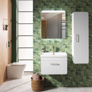 Naxos 60 Wall Hung Base & Basin - Matt White