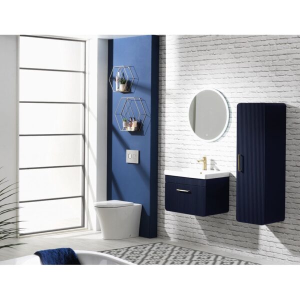 Naxos 60 Wall Hung Base & Basin - Dark Indigo - Image 2
