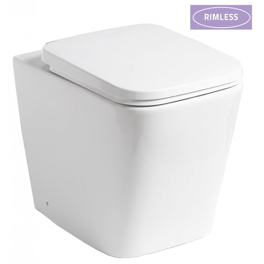 Monza Rimless BacktoWall Pan & Soft Close Seat Qualitex