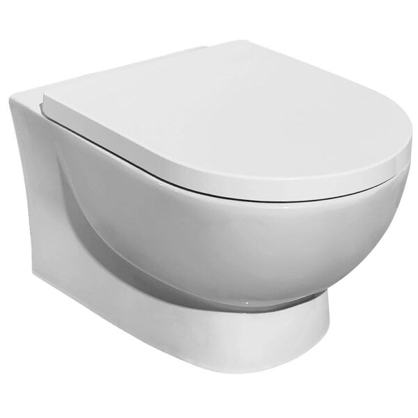 Estoril Rimless Wall-Hung Pan & Soft Close Seat - Image 2
