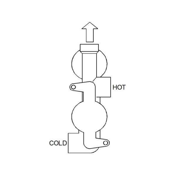 Nevada Twin Thermostatic Shower Valve with 1 Outlet (controls 1 function) - Image 2