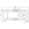 Alexandria Twin-Gripped Bath with Anti-Slip Base (Standard) - 1700 x 700mm - Image 5