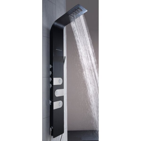 Venice Shower Column with Round Rainfall Head, Body Jets & Shower Kit - Image 2