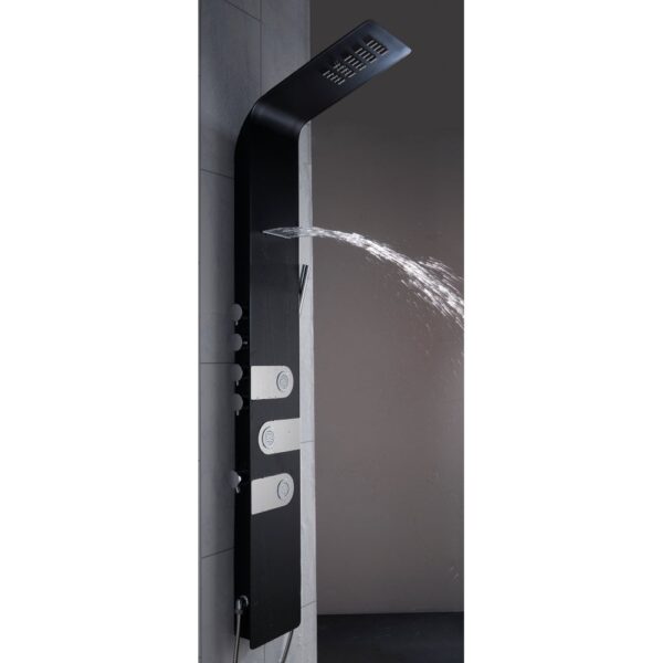 Venice Shower Column with Round Rainfall Head, Body Jets & Shower Kit - Image 3