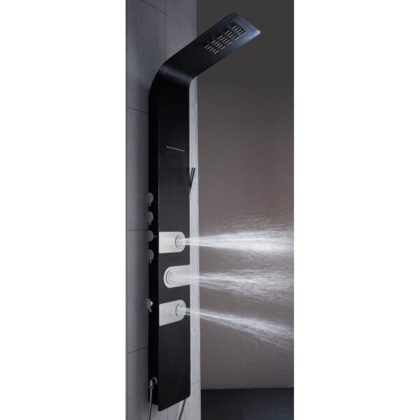 Venice Shower Column with Round Rainfall Head, Body Jets & Shower Kit - Image 4