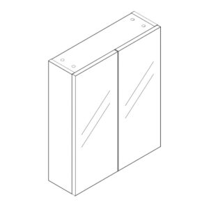 Arden 600mm Mirrored Cabinet