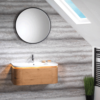 Kimba 90 Curved Combination - Oak Finish