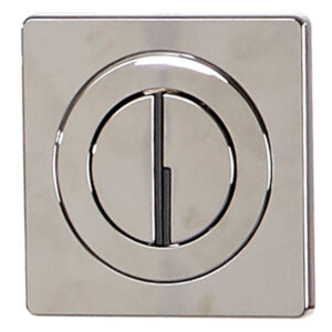 Chrome Push-Button Back Plate (For Genesis Concealed Cistern)